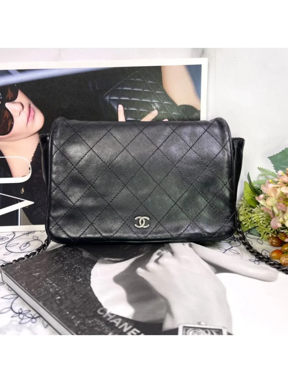 Chanel Chain Shoulder Bag Wallet Quilted